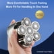 thumbnail image 4 of Afeitadora de los hombres IPX6 Impermeable LED Pantalla LED Pantalla de barba Trimmer de afeitar Máquina de afeitar Detalleable Clipper con protector Tipo multifuncional Inevent CE001690-02B, 4 of 7