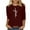 Wine, variant on DDAPJ pyju 3/4 Sleeve Shirts for Women 2025 Easter Christian T-shirts Jesus Cross Print Graphic Tees Loose Fit Mid-length Casual Crewneck Tee Tops Navy 3XL