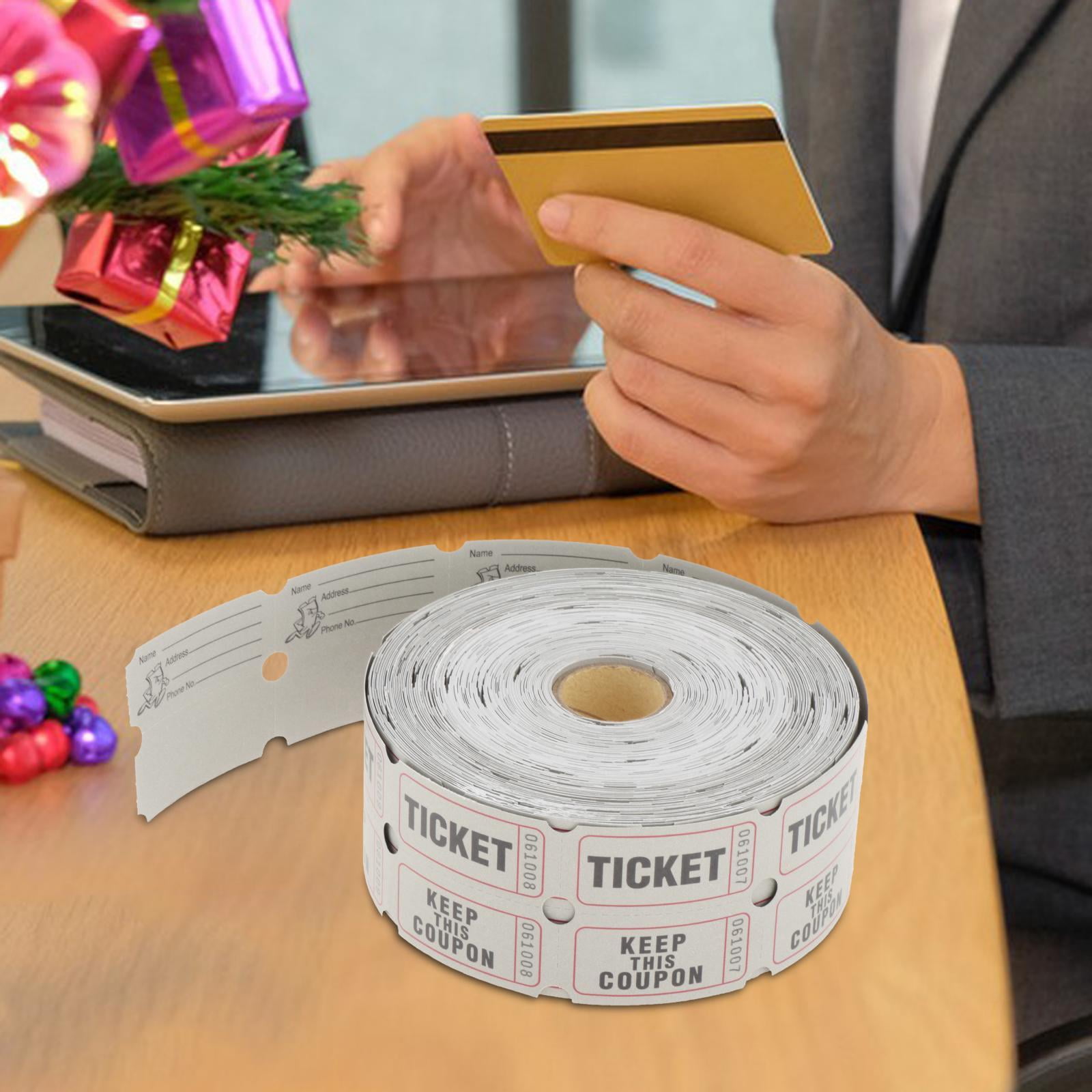 Yunhgft Raffle Tickets 1000 Per Roll Game Tickets 1000 Tickets Roll Queue Number Tickets