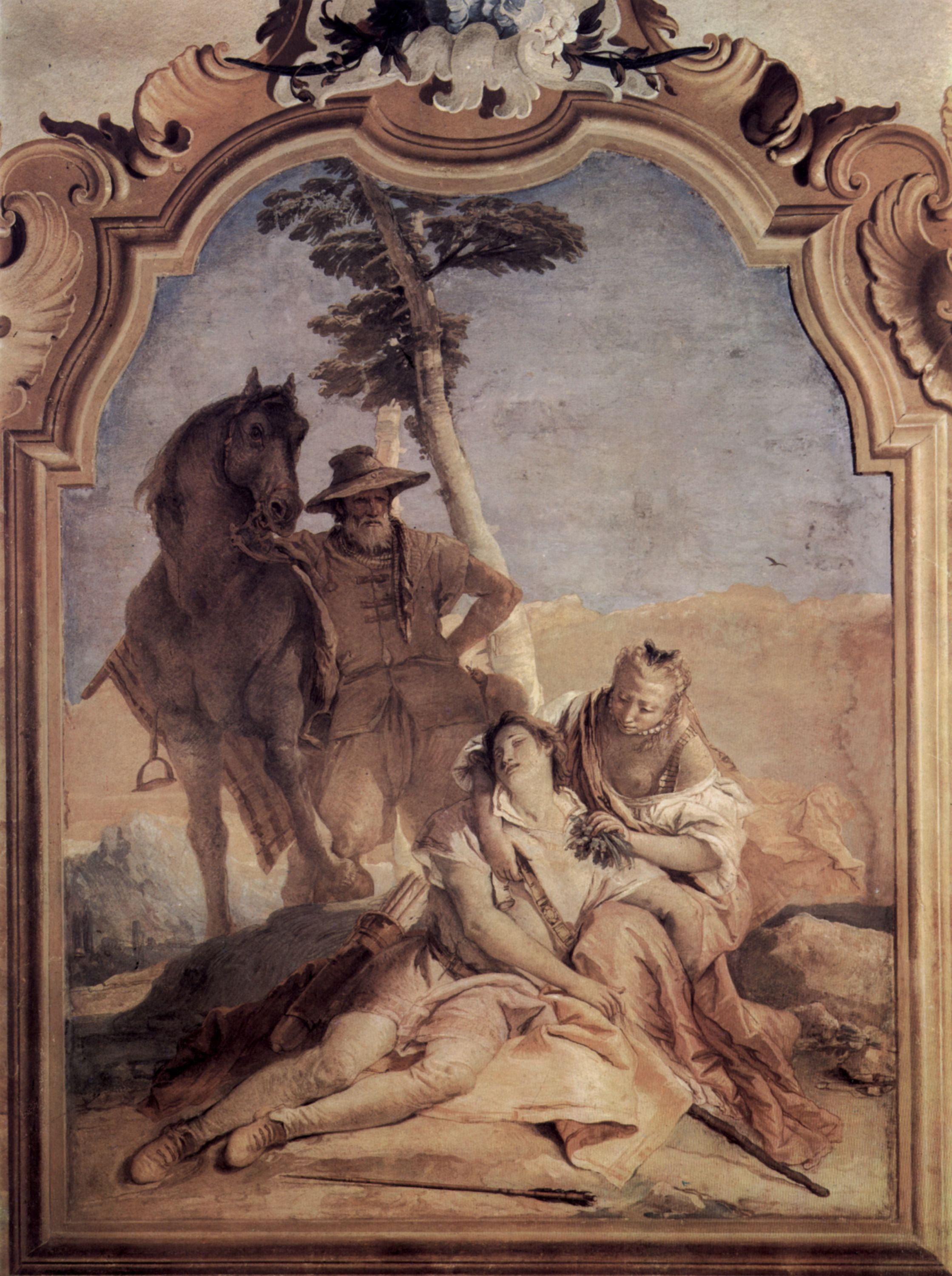 Tiepolo Giovanni Battista Villa Valmarana Vicenza 12 Inch By 18 
