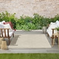 thumbnail image 4 of Nourison Essentials Indoor/Outdoor Ivory Beige 4' x 6' Area Rug (4x6), 4 of 9