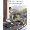 thumbnail image 5 of Toputure Walking Pad Treadmill, 15% Auto Incline, Bluetooth Speaker, RGB LED Display, APP & Magnetic Remote Control, for Home & Office Use, 5 of 8