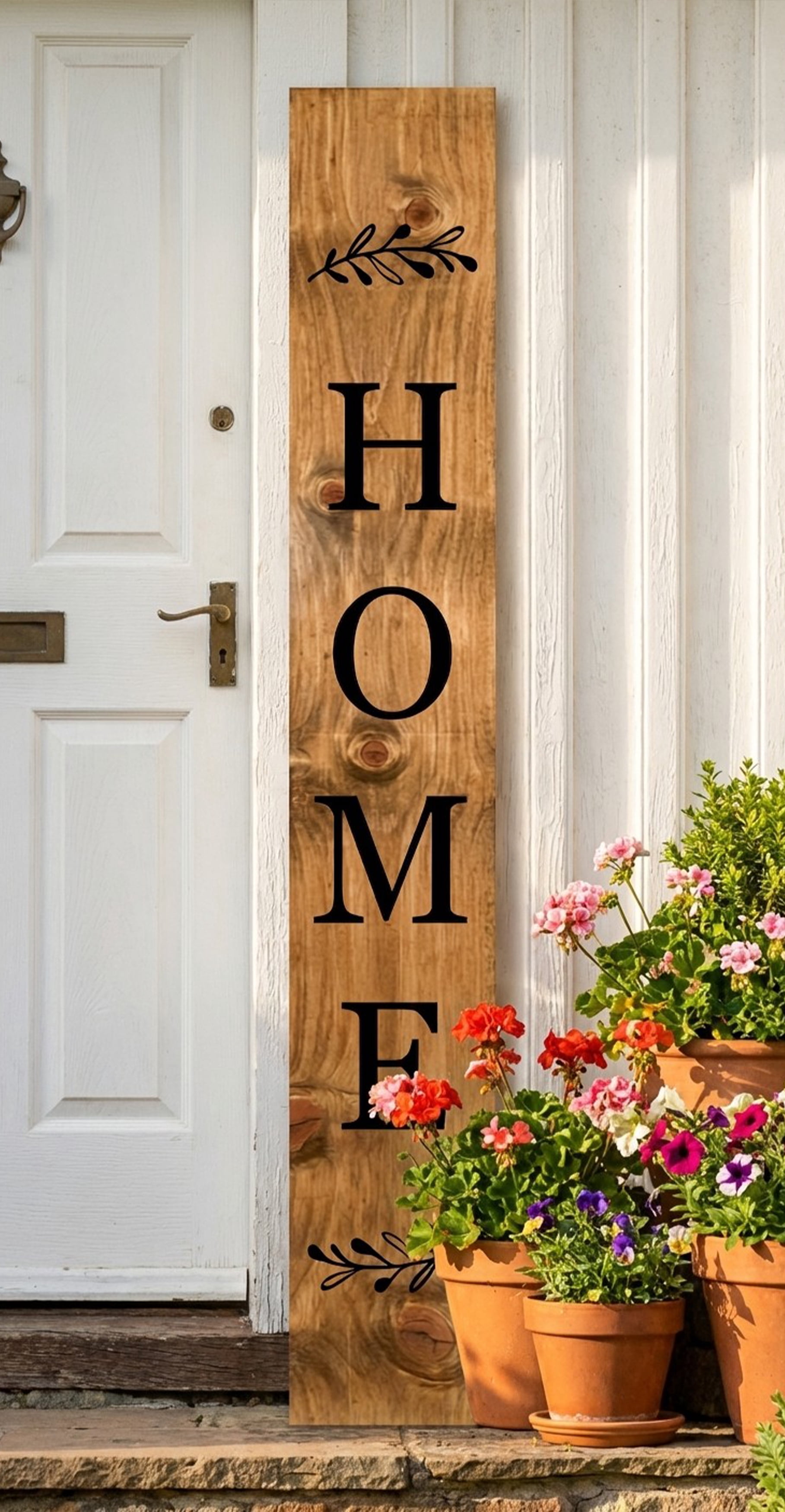 Calloway Mills 118115907 Welcome to our Home Black Porch Leaner, 59" x 7.25"