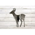 thumbnail image 2 of Bailey, Ann 14x11 White Modern Wood Framed Museum Art Print Titled - Deer 2, 2 of 4