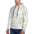 thumbnail image 3 of Sigee Watercolor Wildflower 2 for Men's Pullover Hoodie Sweatshirts Adult Casual Long Sleeve Sweatshirts ,Sizes S-4XL-Small, 3 of 7