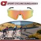 thumbnail image 3 of 1 juego de gafas de motocicleta PC Tri-Acetato de Celulosa UV400 gafas de sol para deportes al aire libre para motocross, bicicleta de tierra, ATV, lente roja, marco verde claro y negro, 3 of 6