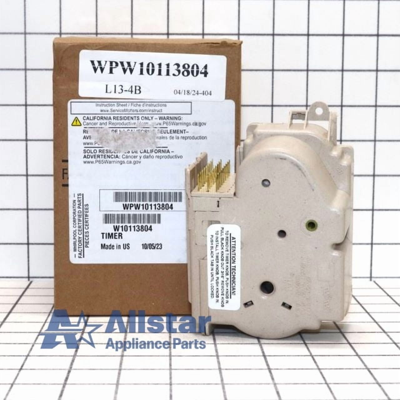 Whirlpool 8299778 Timer - Walmart.com