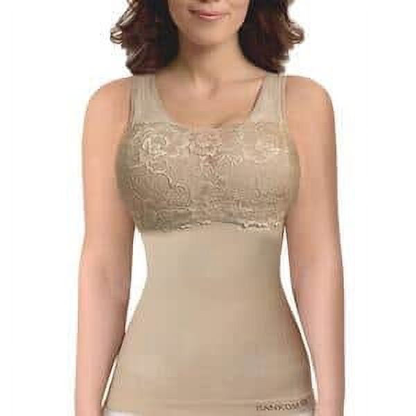 Buy SANKOM Patent Set of 2 Classic Body Shaping Padded Camisole with Built-in  Bra (XL/XXL, Black & Beige) at ShopLC.