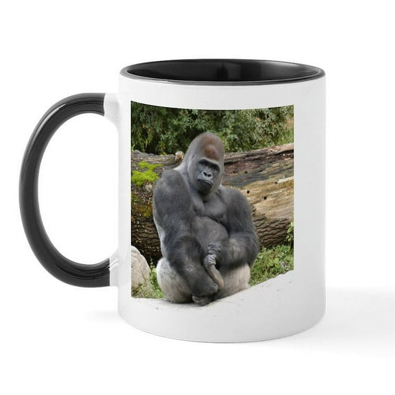 CafePress - Gorillas Mug - 11 oz Ceramic Mug - Novelty Coffee Tea Cup