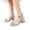Silver, variant on SGMVNU Girls Sandals Block Low Heels Rhinestone Dress Shoes Ankle Buckle Strap Square Open Toe Flower Girl Wedding Party Shoes Silver Size 5-5.5 Years