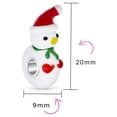 thumbnail image 4 of Bling Jewelry Womens Christmas Charm Bead Snowman Murano Glass for European Bracelet, 4 of 4
