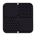 thumbnail image 2 of Dog Lick Mat Slow Feeder Pad With Strong Suction Cups For Anxiety Relief, Pet Dispensing Mat For Boredom Busting, Perfect For Dog Bathing Grooming And Training, 1Pack Black, 2 of 7