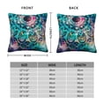 thumbnail image 2 of Pofeuu Watercolor Mandala Print Double-sided plush pillowcase Square Throw Pillow Covers Pillows Cover for Living Room Bedroom Sofa Couch Cushion Cover（No pillow core）-24"x24", 2 of 7