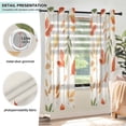 thumbnail image 3 of Yayeee Window Curtains Light Filtering 63"x42" Grommet Panel Pair Home Living Room Decor, Beige Autumn Leaves, 3 of 7