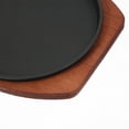 thumbnail image 5 of OUNONA 1Pc Large Cast Iron Griddle Pan Light Brown for Stovetop Induction and Outdoor Use, 5 of 6