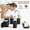 Black, variant on 6-Piece Beige Bathroom Accessories Set