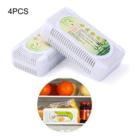 4Pcs Odor Eliminator Charcoal Odor Absorber Natural Refrigerator Deodorizer Activated Charcoal Air Purifying Bag; 4Pcs Air Purifying Bag Charcoal Odor Absorber Refrigerator Deodorizer