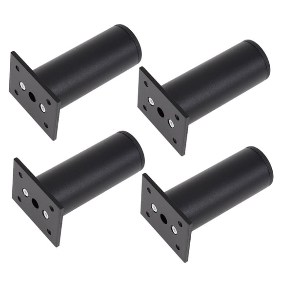 FUEENIRVA GooHochy 4 Pcs Furniture Metal Legs Set for Cabinets and Sofas in Black