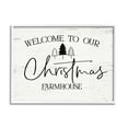thumbnail image 2 of Welcome Christmas Farmhouse Text Rustic Countryside Design Holiday Graphic Art Framed Art Print Wall Art, 2 of 5