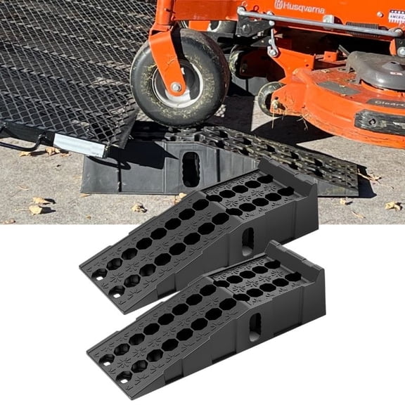Nilight Car Ramps, 6.7" Lift Heavy Duty Truck Ramps Portable Vehicle Service Ramp for Home Garage Maintenance, 16,000lb. GVW Capacity Per Pair
