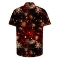 thumbnail image 4 of Elvqul Mens Christmas Shirts Button up Fashion Short Sleeve Shirts for Men Holiday, 4 of 5