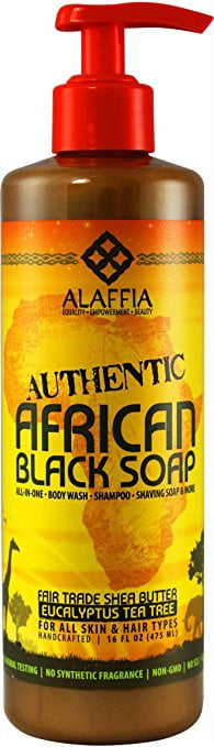 Alaffia - African Black Soap - Eucalyptus Tea Tree - 16 Fl Oz.