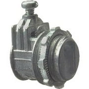 Halex 3/8 in. D Zinc Saddle Connector For Flex 5 pk