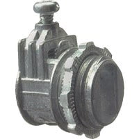 Halex 3/8 in. D Zinc Saddle Connector For Flex 5 pk