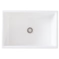 thumbnail image 4 of Fine Fixtures Fireclay, Single Bowl Farmhouse Apron Kitchen Sink, White, 30", 4 of 6