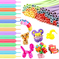 thumbnail image 1 of 400 Globos Salchicha Cromado Decoración Fiestas Xtellar multicolor, 1 of 3