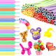 thumbnail image 1 of 400 Globos Salchicha Cromado Decoración Fiestas Xtellar multicolor, 1 of 3