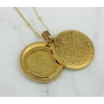 thumbnail image 4 of Lord’s Prayer Charm Angel Coin Pendant | Saturn Style Goldtone Chain and Lobster Claw Clasp | Chile 5 Peso | 18 inch Necklace, 4 of 4