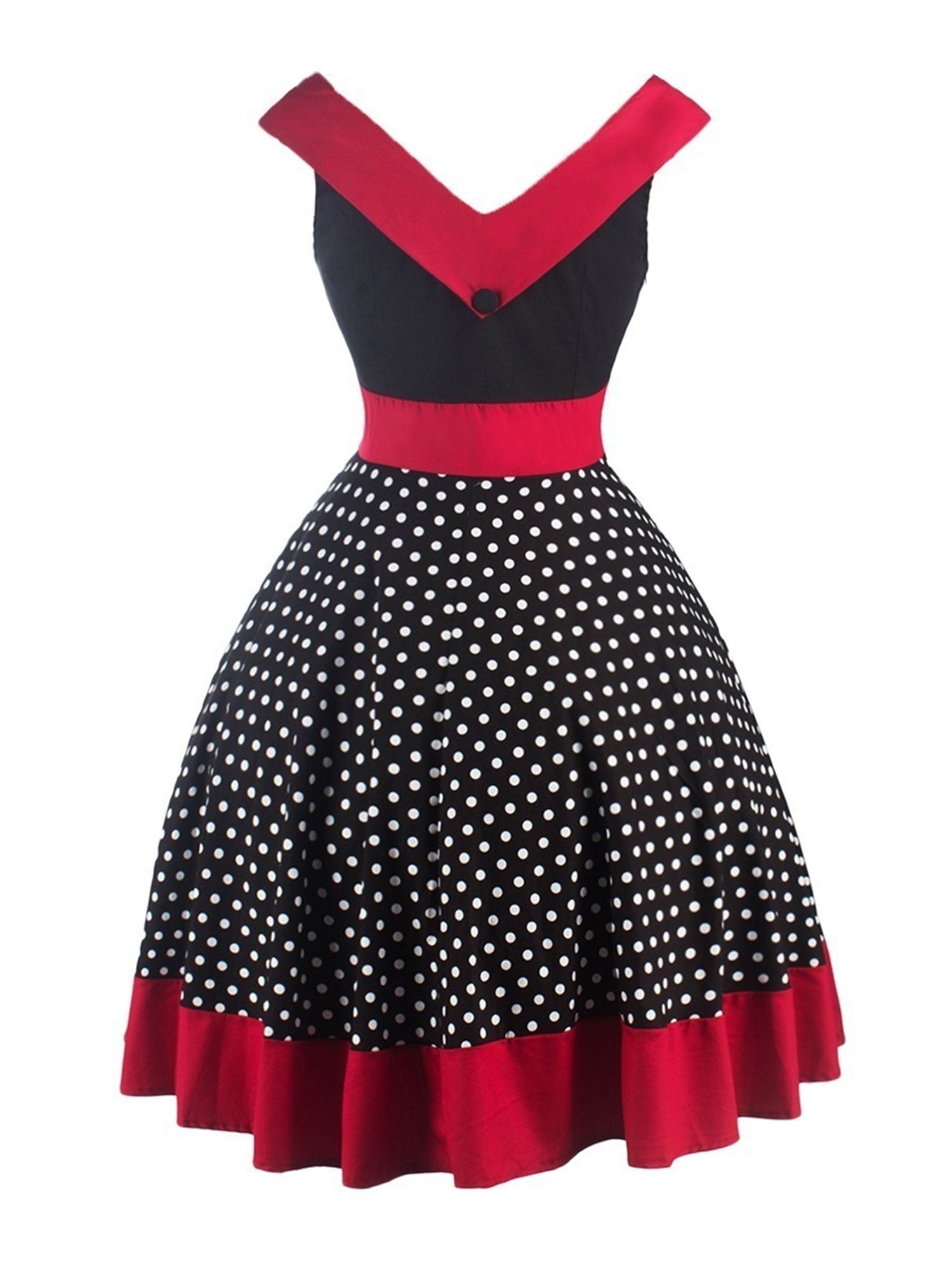 red polka dot outfit