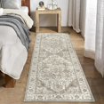 thumbnail image 2 of BERTHMEER 2'x6'Runner Rugs Medallion Hallway Entryway Laundry Kitchen Living Room Bedroom,Non-Slip Machine Washable Rugs,Taupe and Beige, 2 of 6