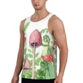 thumbnail image 2 of Xecao Amanita Fly Agaric Men's Tank Top Workout Quick Dry Sleeveless Gym Jogging Muscle Shirts Summer Swim Beach Tops, 2 of 9