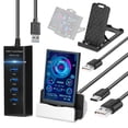 thumbnail image 1 of TFixol 3.5 Inch IPS Display Screen USB Secondary Screen Computers CPU GPU RAM HDD Monitor Time Date Display Horizontal Vertical Screen Switch, 1 of 7
