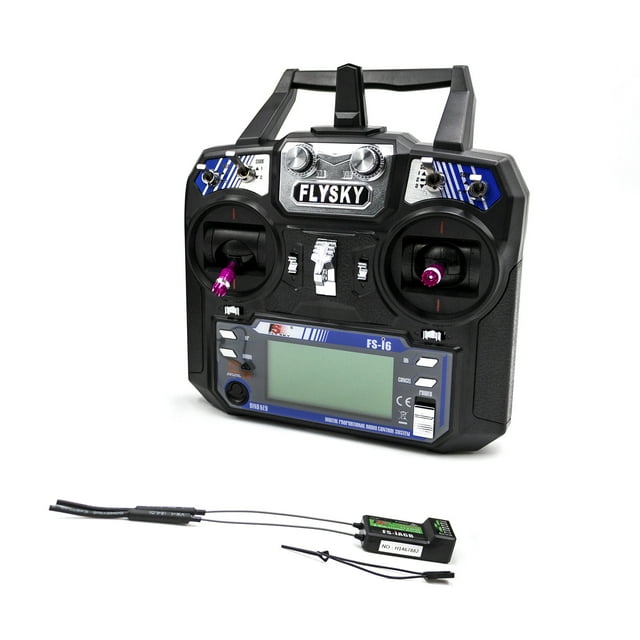 Flysky -i6 AFHDS 2A 2,4 GHz Système 6 Ch pour Hélicoptère Planeur RC avec Récepteur -iA6B 6 Ch Sortie PPM avec Port iBus
