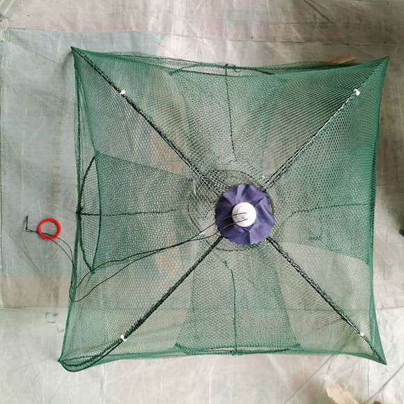 Fishing Net Trap Fishing Bait Trap Crab Fish Trap Mesh Fishing Trap Foldable Fishing Net Trap Fishing Net Trap Foldable Automatic Mesh Crab Net Trap Cage For Fish Shrimp Minnow