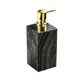 thumbnail image 1 of Dispensador de jabón líquido de mármol, rellenable, con bomba, cuadrado, for cocina o baño, 150 ml, 1 of 6