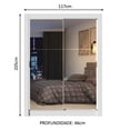 thumbnail image 3 of Ropero Closet Madesa Denver 2 Puertas Corredizas con Espejo Blanco 205 cm alto 117 cm ancho 46 cm fondo, 3 of 5