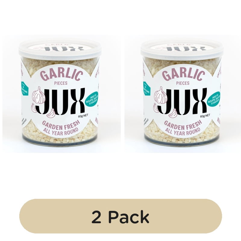 JUX Food Garlic Granules 60g, British Import (Pack of 2)