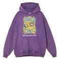 thumbnail image 5 of Sudadera con capucha retro desgastada con la frase "La luna le dijo a la hermana el sol: ámate a ti mismo" para hombre, ropa de calle de hip hop, 100 % algodón, 5 of 5