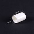 thumbnail image 3 of Uxcell 100pcs Round Rubber End Caps 9mm White Vinyl Cover Screw Thread Protectors, 3 of 6