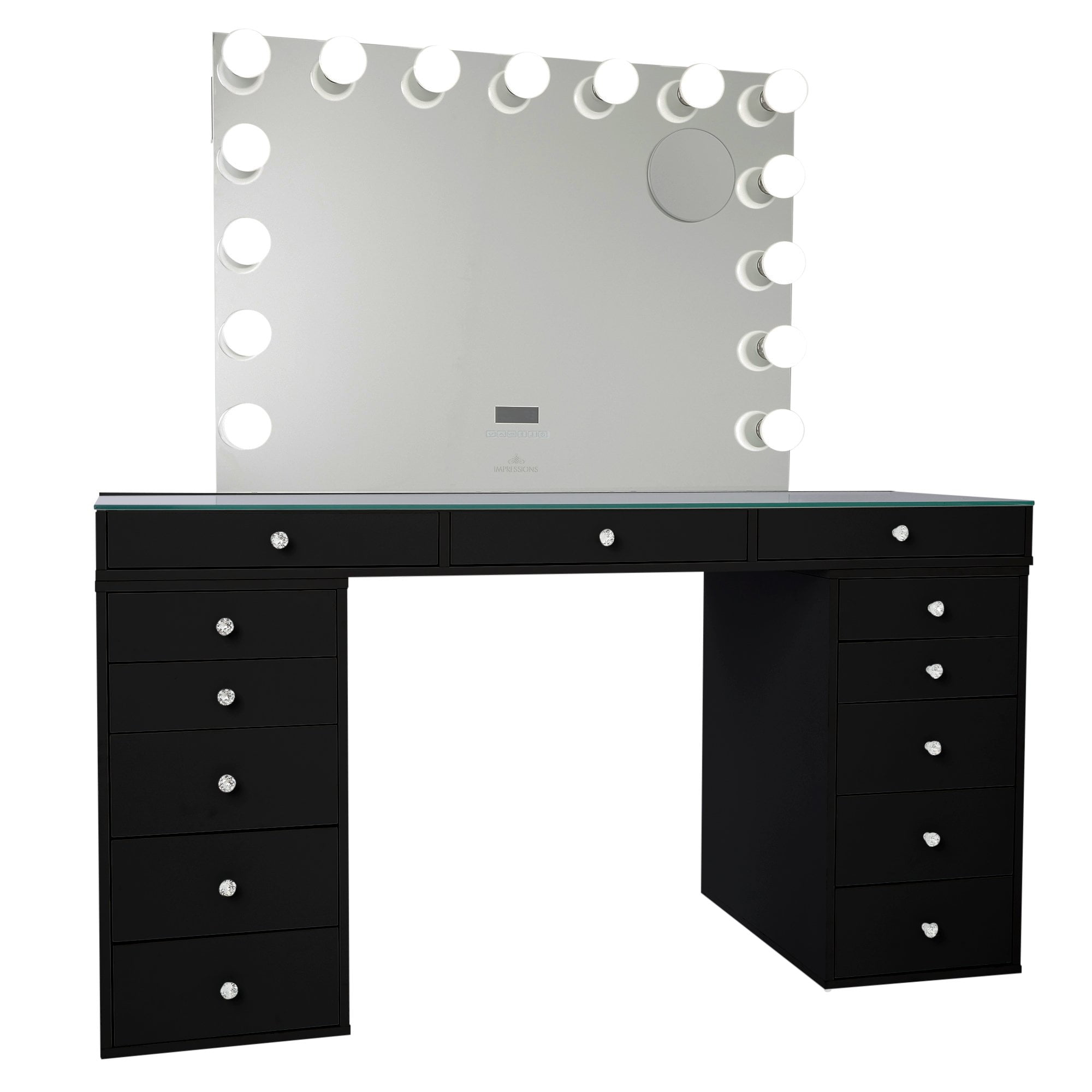 Impressions Vanity SlayStation® Pro 2.0 Tabletop + Vanity Mirror + 5 Drawer Units for Vanity