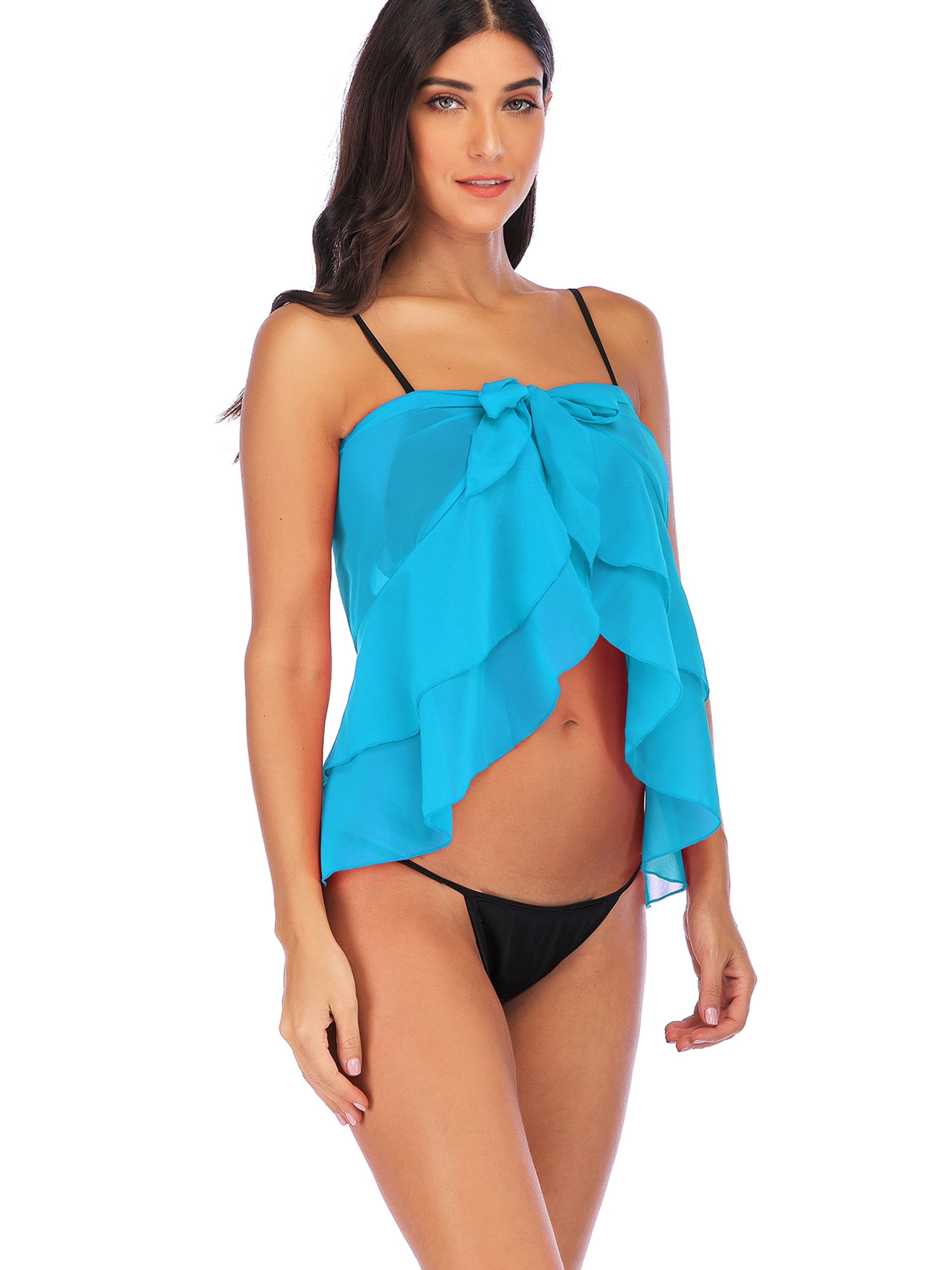 Summer Ruffle Long&short Sarong Coverups For Women Bathing Suit Wrap  Swimsuit Skirt Beach Bikini Cover Up Swimwear - Bikinis Set - AliExpress