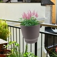 thumbnail image 7 of ULTNICE 1Set Hanging Planters Balcony Railing Flower Pot Grey Plastic For Friends 1Set, 7 of 7