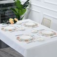 thumbnail image 5 of 15.4" Round Placemat Set of 1 Polyester Fabric Place Mats Non-Slip Dining Kitchen Table Mats for Kitchen Party Decor Pastel Christmas-themed, 5 of 5
