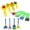 color, variant on Educational Paint Set for Children - 12Pcs Toddler Tool Brushes and Sponge for Arts and Crafts 12PCS