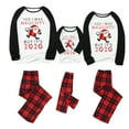 thumbnail image 2 of Odeerbi Christmas Pajamas For Family Matching Outfits Man Dad Letter Printed Top+Printed Pants Xmas Clothes, 2 of 8
