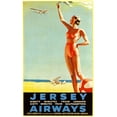 thumbnail image 2 of Vintage Apple Collection 10x14 White Modern Wood Framed Museum Art Print Titled - Jersey Airways Great Britain, 2 of 4